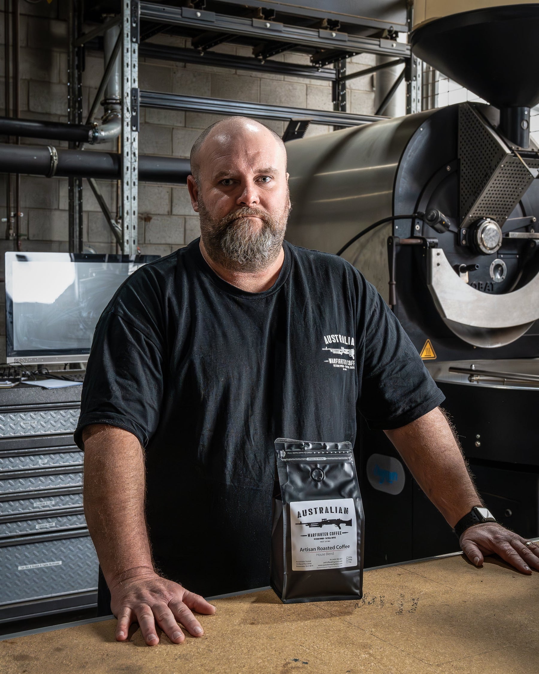 Ian Rawson founder of Australian Warfighters Coffee - veteran-owned coffee brand Beyond Service Awards