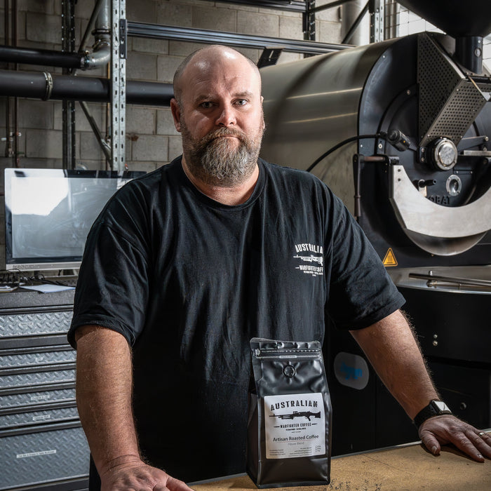 Ian Rawson founder of Australian Warfighters Coffee - veteran-owned coffee brand Beyond Service Awards