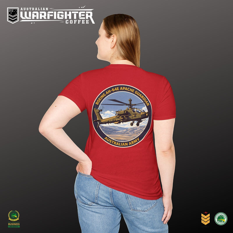 Apache Guardian T-Shirt — Australian Army AH-64E Apache Helicopter Tee