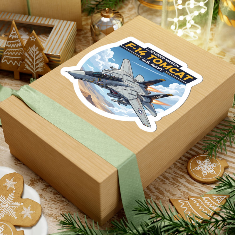 F-14 Tomcat U.S. Navy Aircraft Sticker — Kiss-Cut Military Jet Decal - Australian Warfighters Coffee