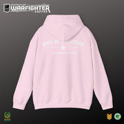 Wife of a Veteran Hoodie — Pink Military Support Pullover - Australian Warfighters Coffee