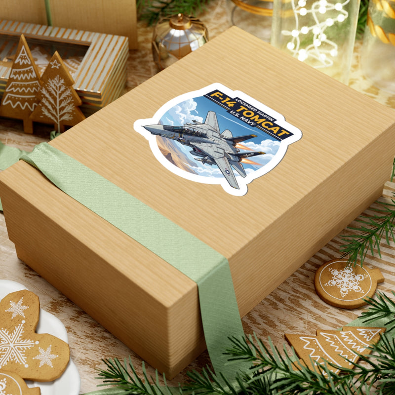 F-14 Tomcat U.S. Navy Aircraft Sticker — Kiss-Cut Military Jet Decal - Australian Warfighters Coffee