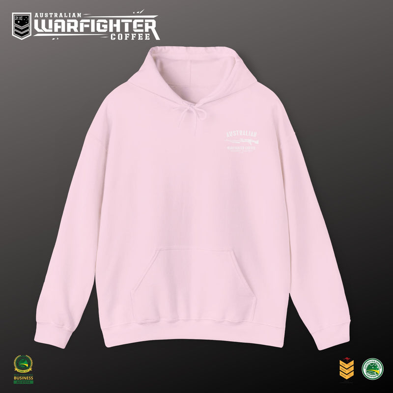 Wife of a Veteran Hoodie — Pink Military Support Pullover - Australian Warfighters Coffee