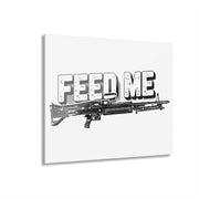 Feed Me Machine Gun Acrylic Print — Military Weapon Wall Art (French Cleat Hanging) - Australian Warfighters Coffee