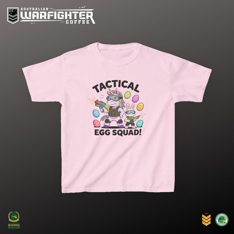 Kids Tee — "Tactical Egg Squad!" - Australian Warfighters Coffee