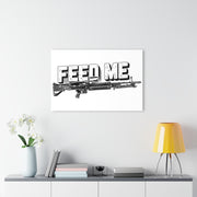 Feed Me Machine Gun Acrylic Print — Military Weapon Wall Art (French Cleat Hanging) - Australian Warfighters Coffee