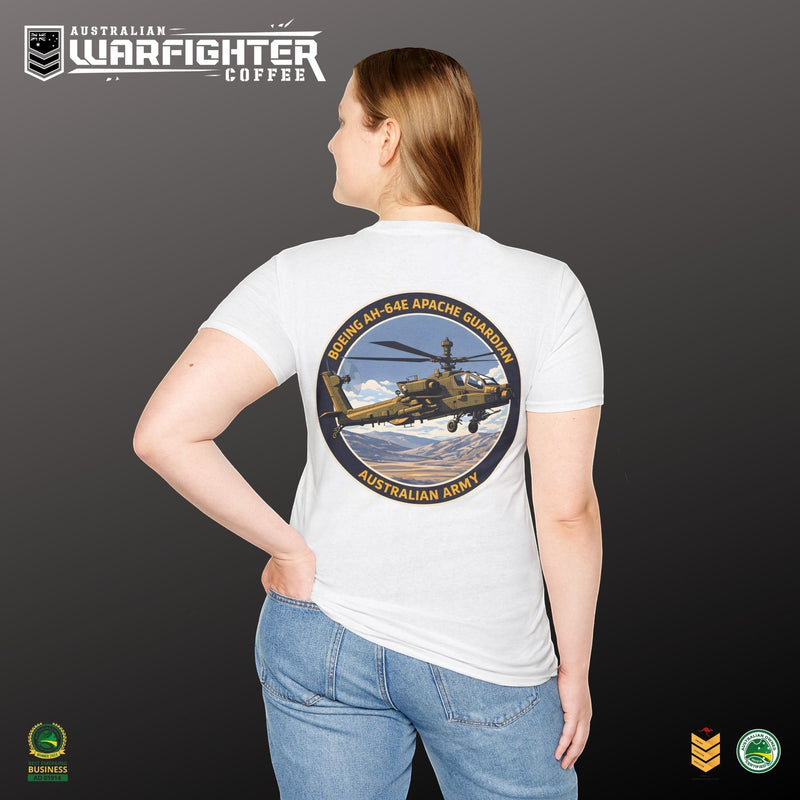 Apache Guardian T-Shirt — Australian Army AH-64E Apache Helicopter Tee