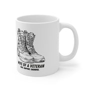 Wife of a Veteran Coffee Mug – Military Boots Ceramic Mug - Australian Warfighters Coffee
