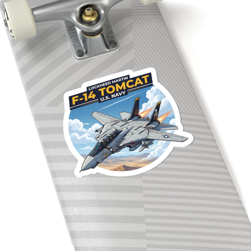 F-14 Tomcat U.S. Navy Aircraft Sticker — Kiss-Cut Military Jet Decal - Australian Warfighters Coffee