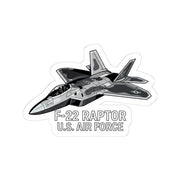 F-22 Raptor U.S. Air Force Sticker — Military Jet Kiss-Cut Decal - Australian Warfighters Coffee
