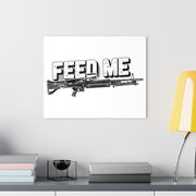 Feed Me Machine Gun Acrylic Print — Military Weapon Wall Art (French Cleat Hanging) - Australian Warfighters Coffee