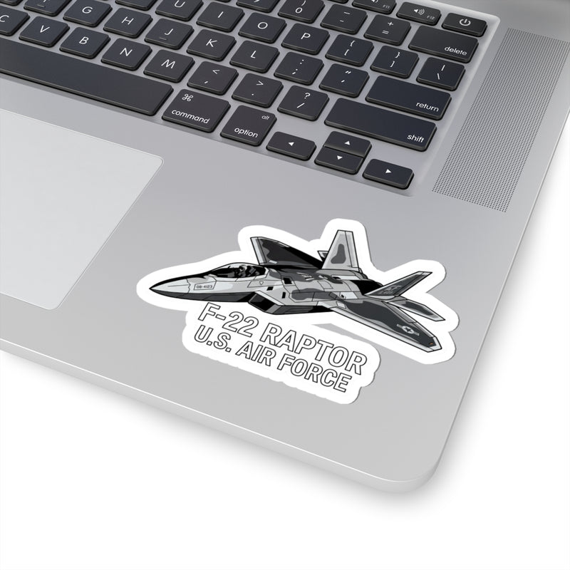 F-22 Raptor U.S. Air Force Sticker — Military Jet Kiss-Cut Decal - Australian Warfighters Coffee