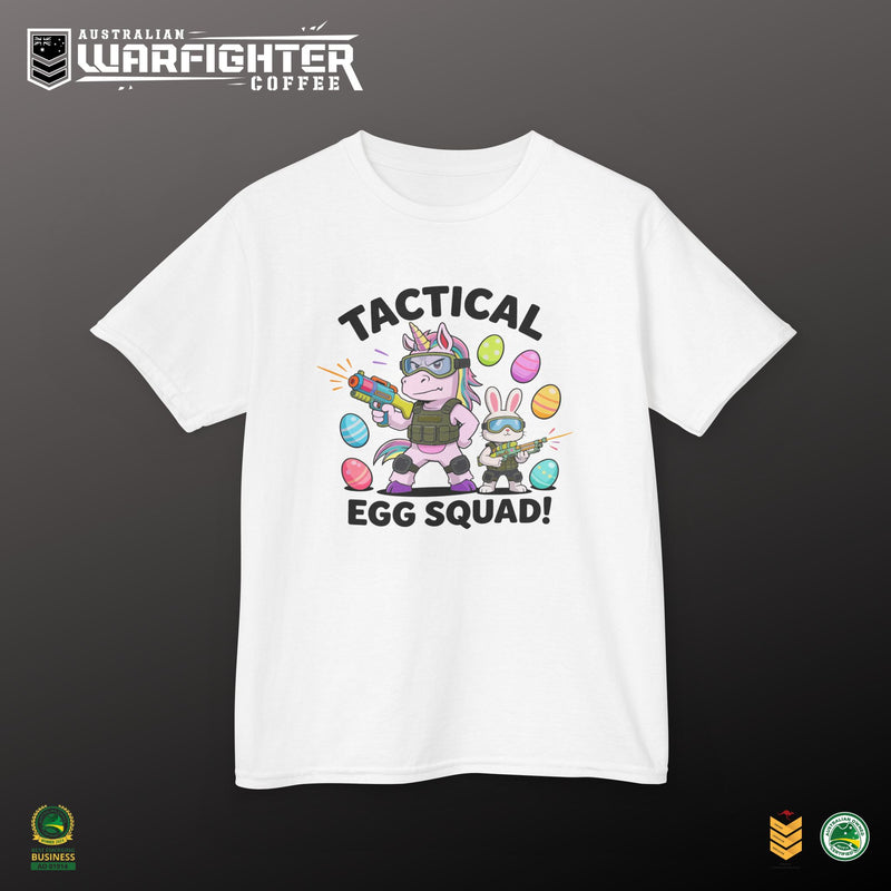 Kids Tee — "Tactical Egg Squad!" - Australian Warfighters Coffee