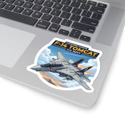 F-14 Tomcat U.S. Navy Aircraft Sticker — Kiss-Cut Military Jet Decal - Australian Warfighters Coffee