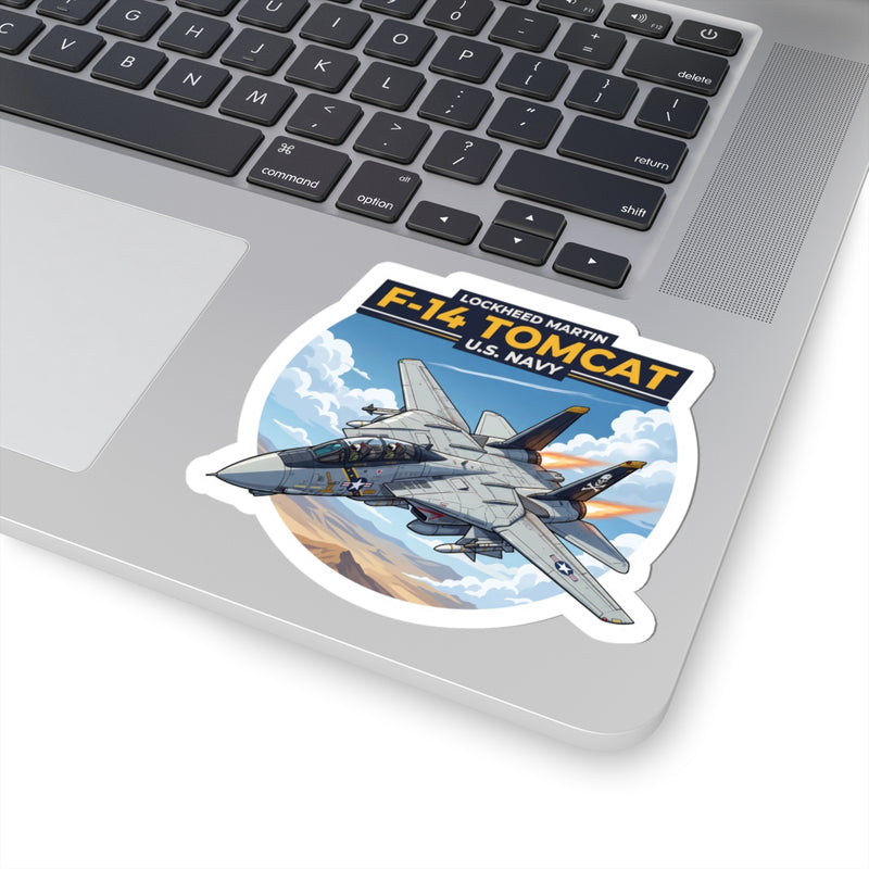 F-14 Tomcat U.S. Navy Aircraft Sticker — Kiss-Cut Military Jet Decal - Australian Warfighters Coffee