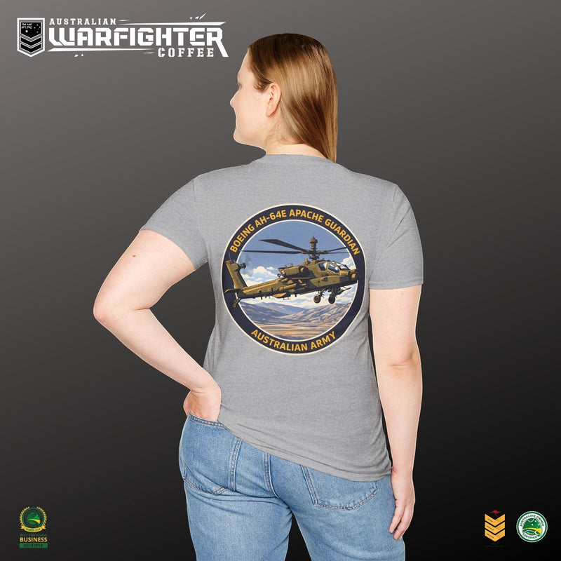 Apache Guardian T-Shirt — Australian Army AH-64E Apache Helicopter Tee